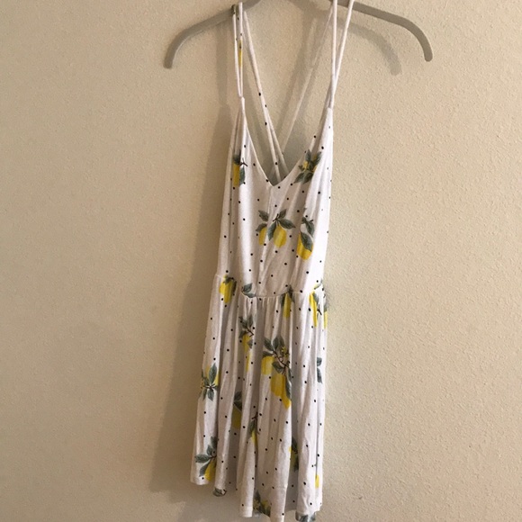 Forever 21 Other - Romper with polka-dots and lemons